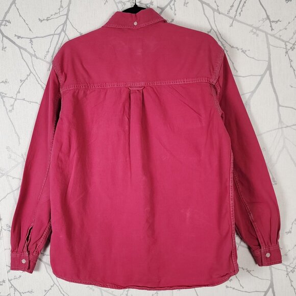 Zara Pink 100% Cotton Relaxed Fit Western Shirt - Picture 2 of 5